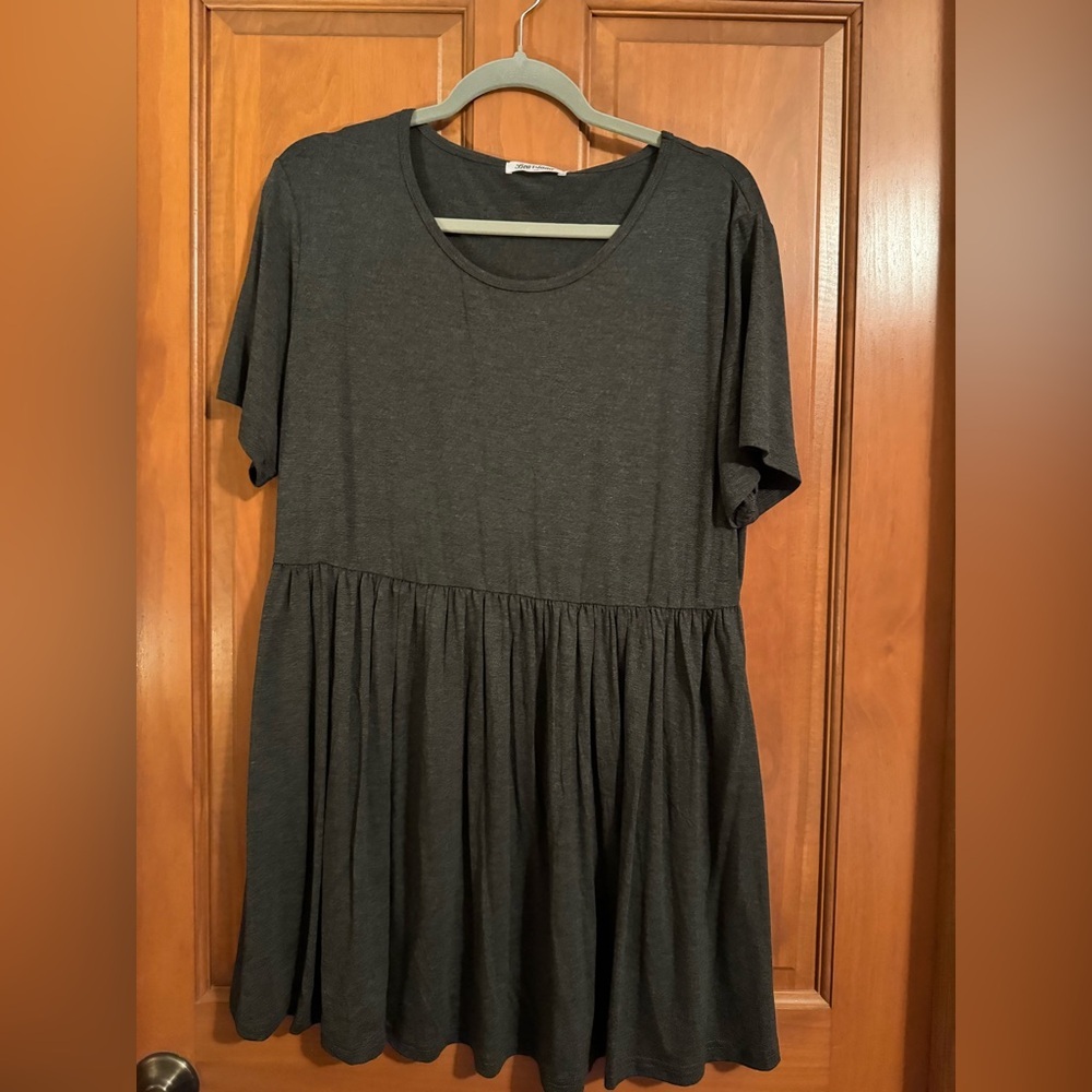 Bearsland Charcoal Gray Mini Dress